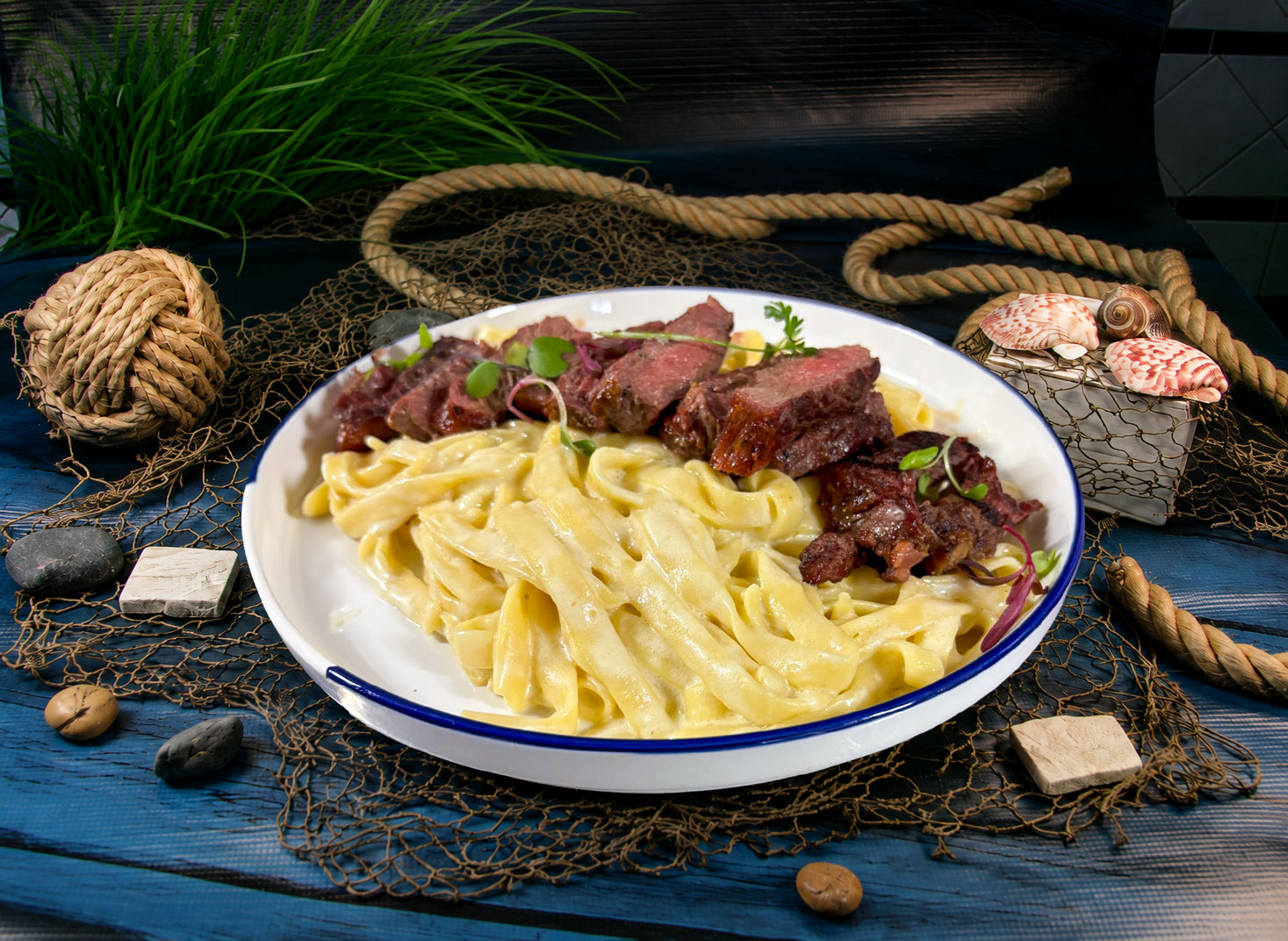 Fettuccini with Rib Eye